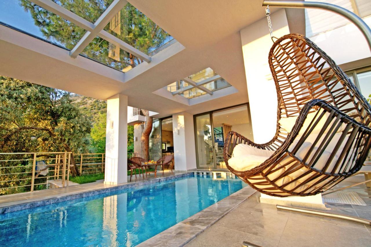 Villa With A Private Heated Pool, Jacuzzi, Overlooking Spectacular Views Of The Sea Kaş Esterno foto