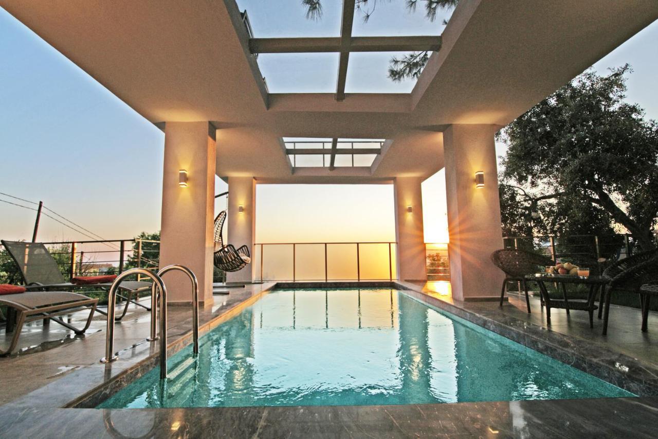 Villa With A Private Heated Pool, Jacuzzi, Overlooking Spectacular Views Of The Sea Kaş Esterno foto